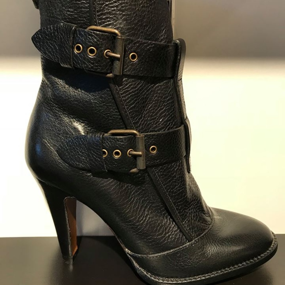 Pollini Black Bootie
